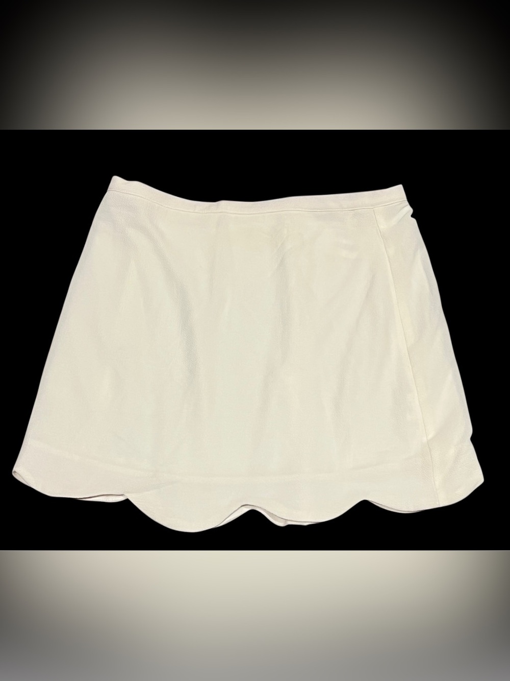 NWT Living Doll Scalloped Edge Mini Skirt size S